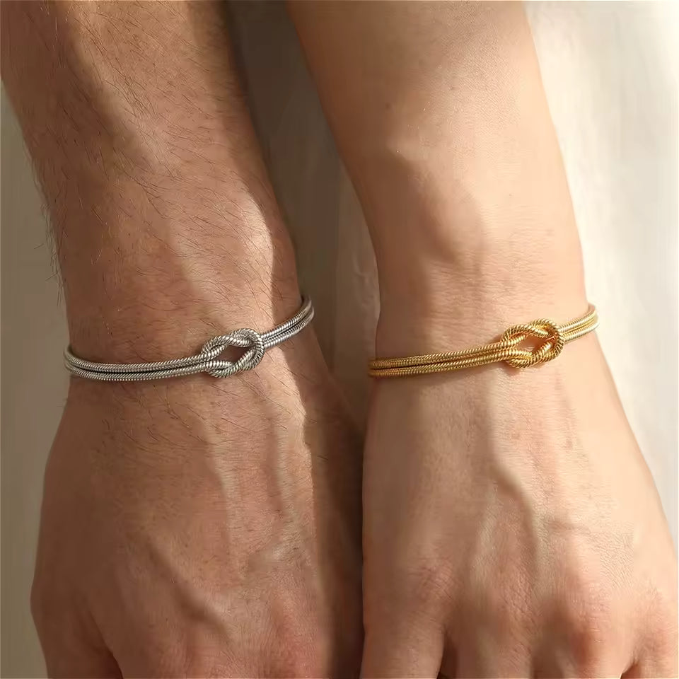 マッチングノットブレスレットセット